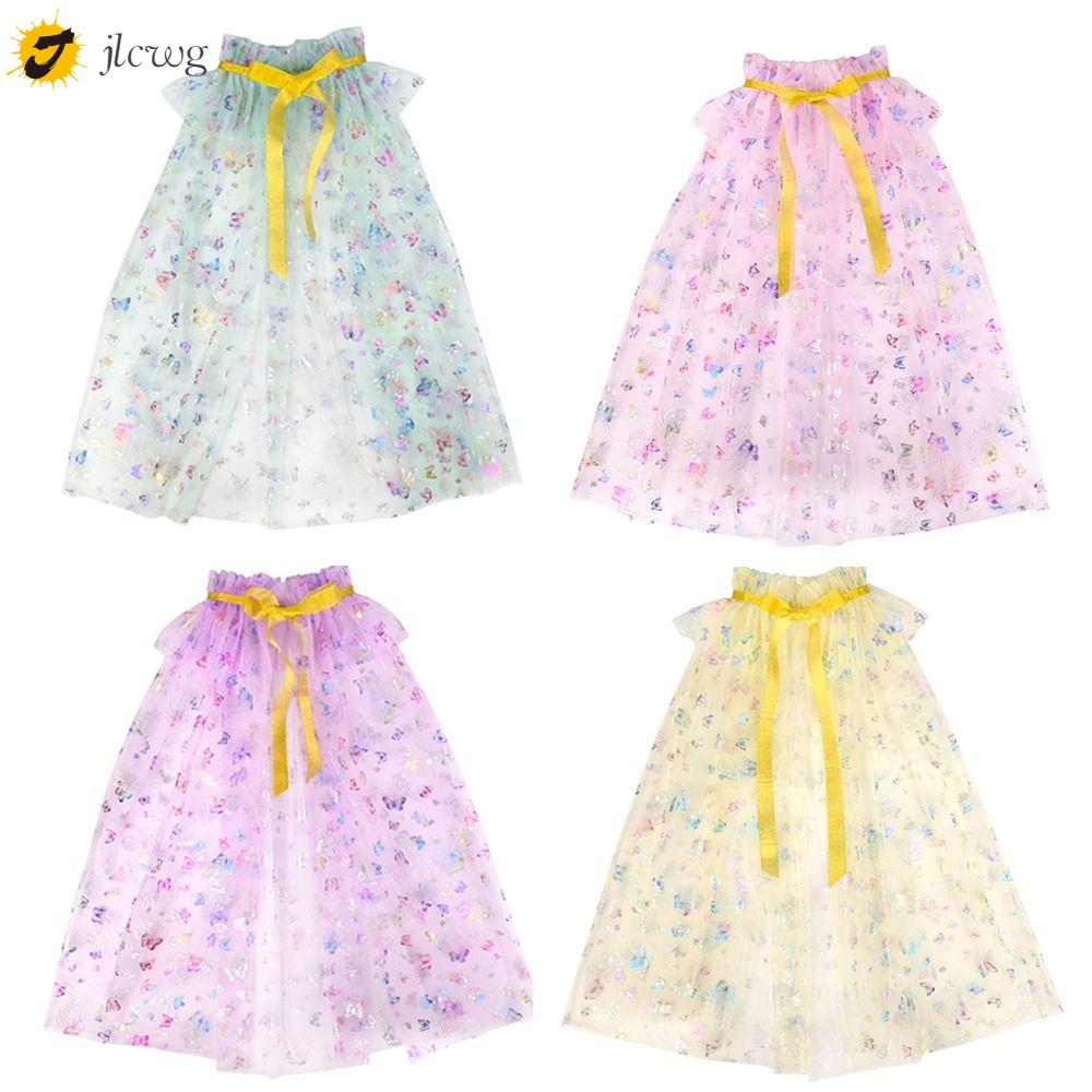 JLCWG Lưới Áo choàng công chúa cho bé gái Dễ thương Đồ trang trí sequin Áo choàng trang phục trẻ em  Cosplay Áo choàng đầm thanh lịch Tiệc lễ hội