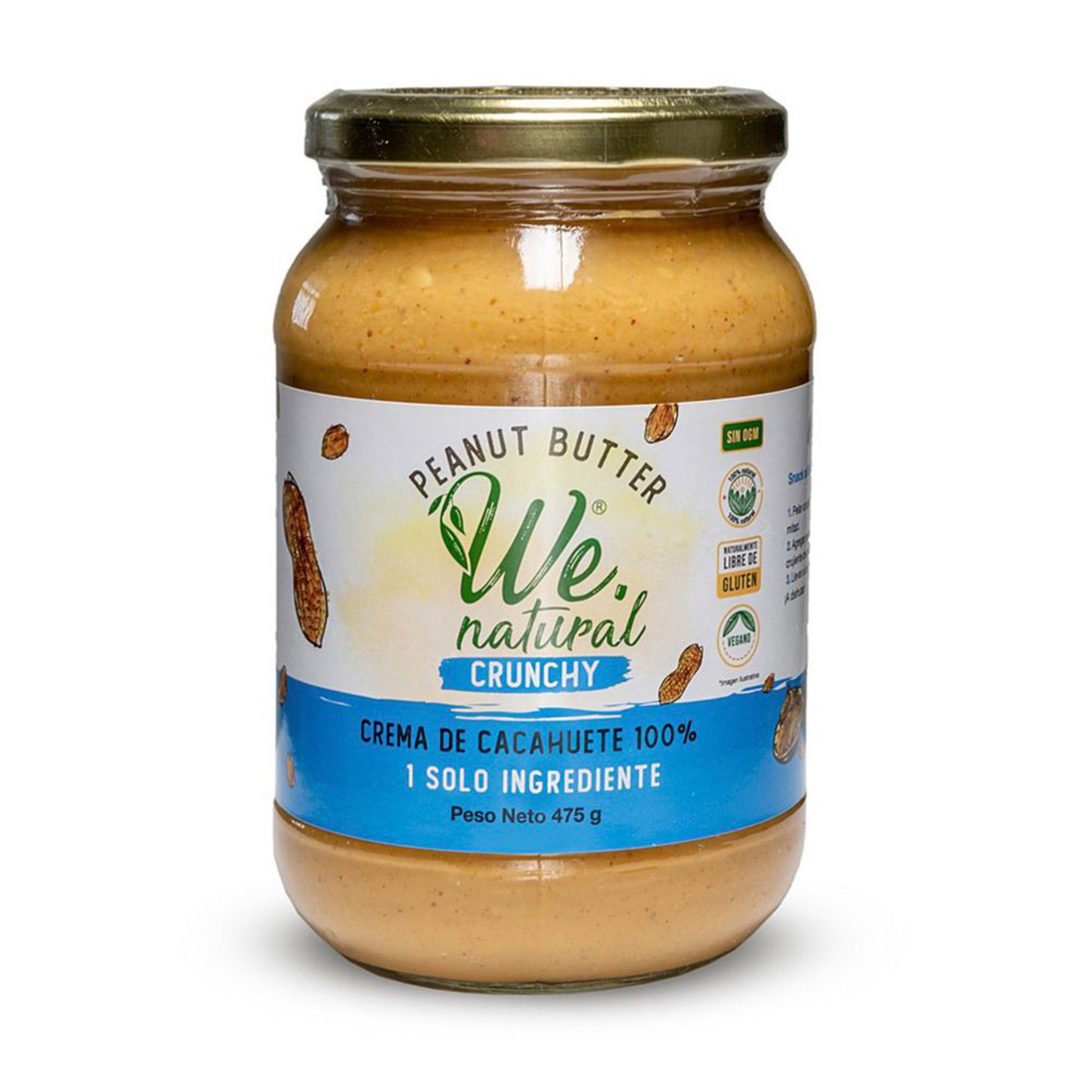 We natural crunchy peanut butter 475 g. ราคา 155 บาท*ส่งฟรี