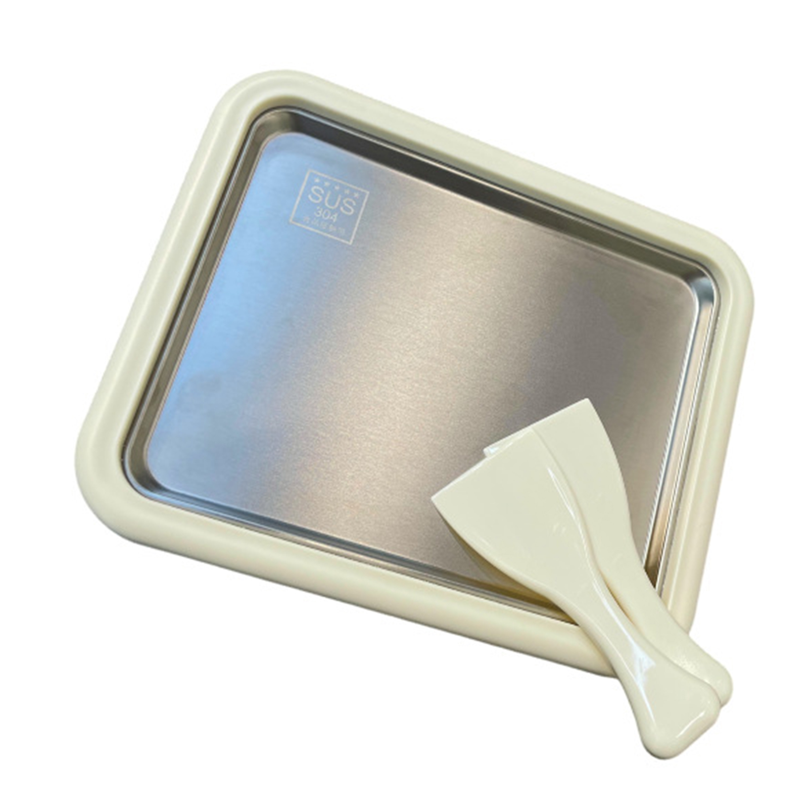 Sanwood®Cuộn Máy làm kem Trẻ Em Cán Ice Cream Kit Thép không gỉ làm tay Ice Cream Cuộn Maker Đối Với Trang Chủ Sử Dụng-Tự Làm Sữa Chua Món Tráng Miệng Kit Với Dụng cụ nạo Dễ Dàng kem tự làm Cuộn Cho Nhà Bếp