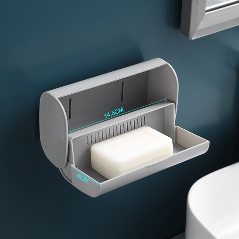 Hộp đựng xà bông oenon nhựa abs, giá để xà phòng dán tường cao cấp
