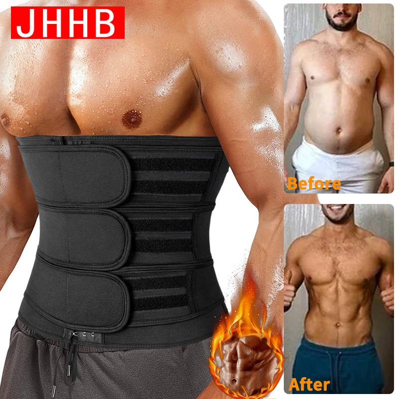 Men Body Shapers Vest Bodybuilding Fitness Slimming Compression Corset Gym  Workout Waist Trainer with Hooks
