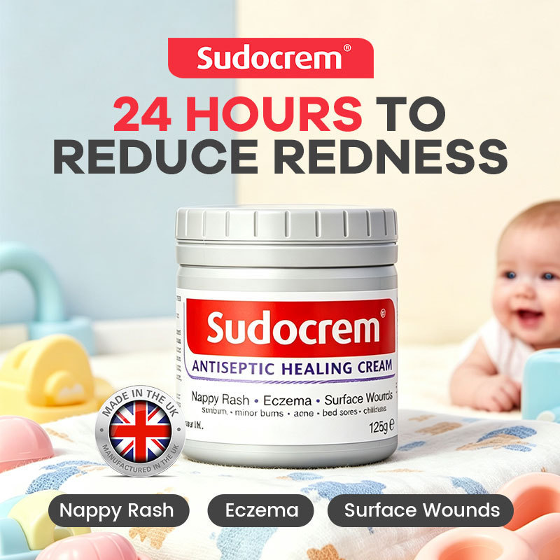 100% Authentic SUDOCREM Antiseptic Healing Cream 125g Baby Nappy Rash Relief Made in Ireland