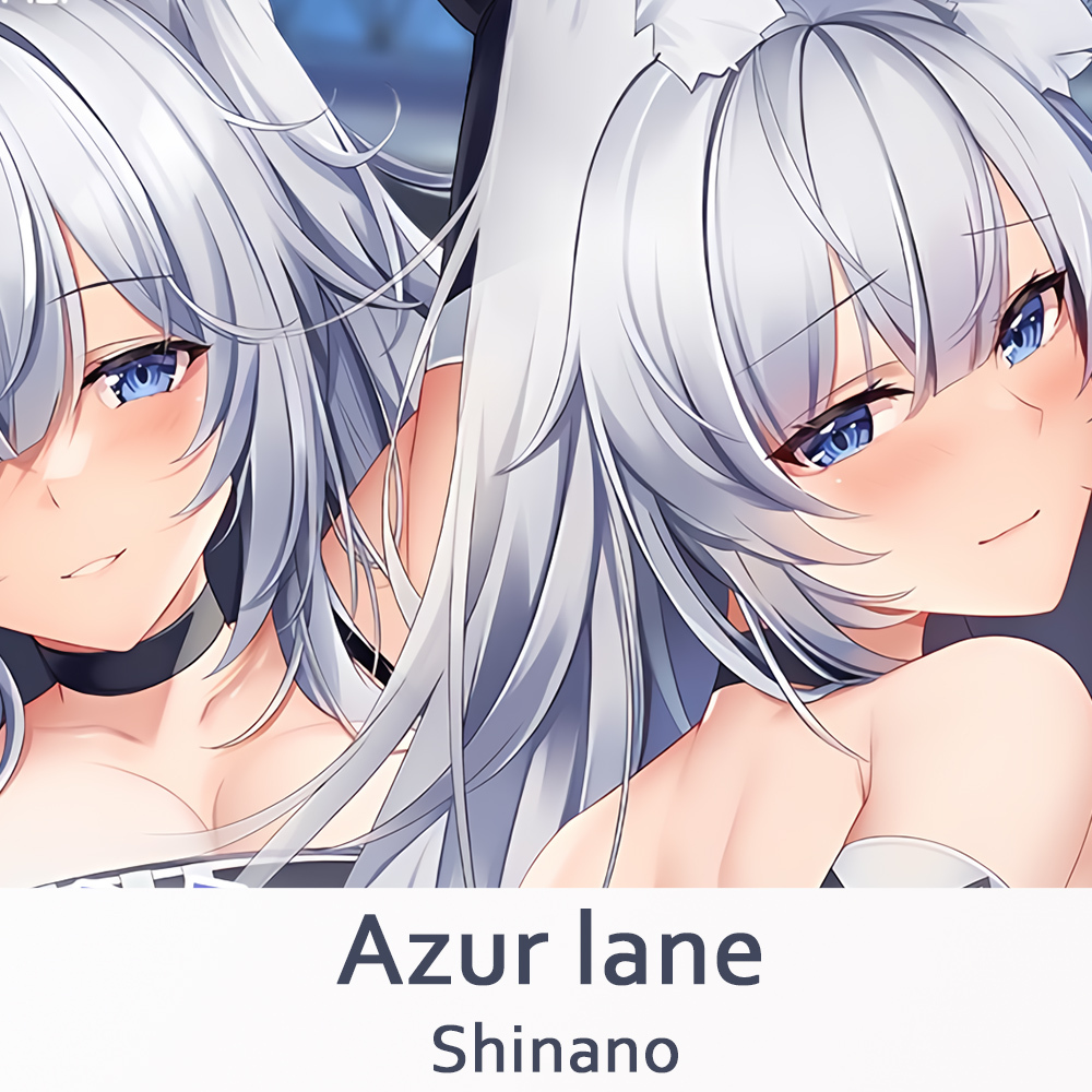 Azur Lane Shinano Cosplay Dakimakura 2WAY Hing Body Pillowcase Quà tặng