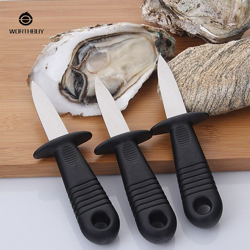 Thép không gỉ Bộ dao hàu cho hải sản shucking với Ergonomic Grip