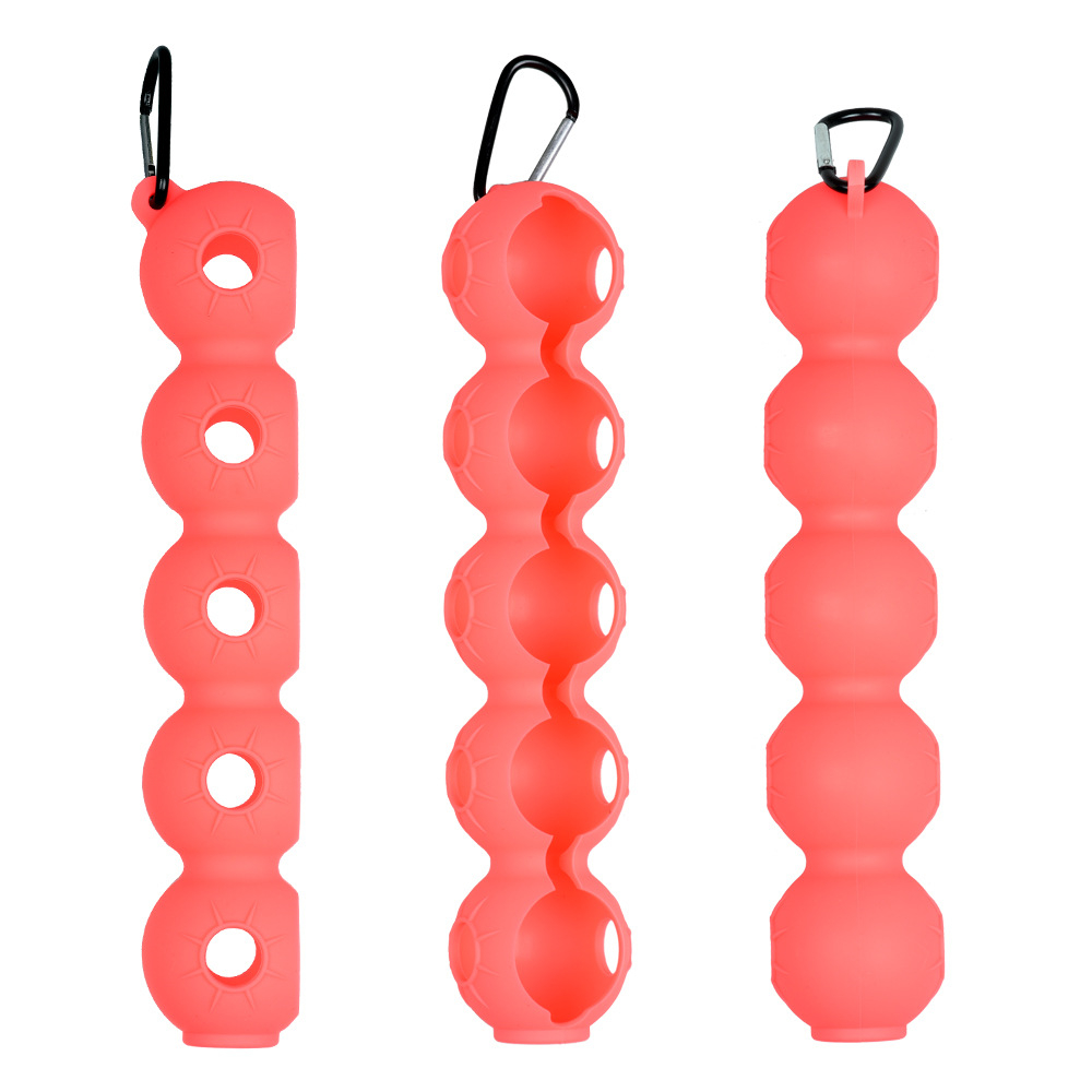 1PC bóng Bìa Túi đựng đồ chơi gôn 5 túi tròn Golf Stuff Mini Phụ kiện thể thao bóng gôn Túi 6 màu sắc bảo vệ trường hợp bóng kẹp