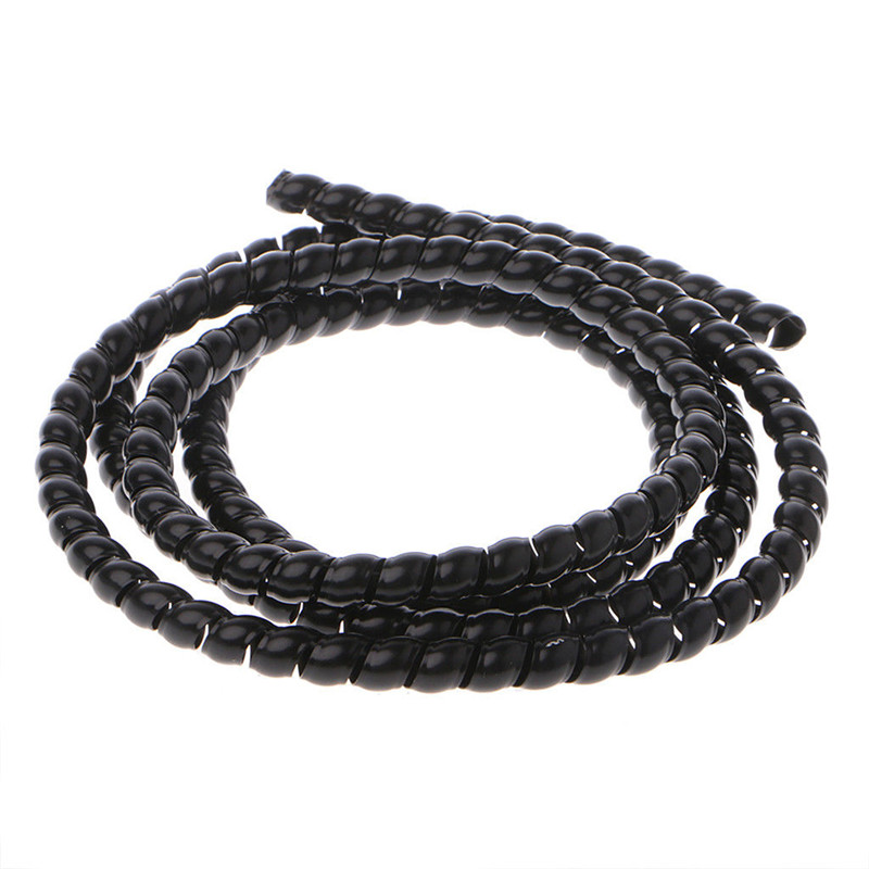 [JETTING Home] Hot Sale 1m 10mm 14mm đầy màu sắc xoắn ốc dây tổ chức Bọc ống chống cháy Cáp tay áo