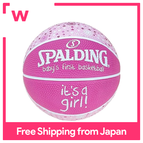 Bóng rổ Spalding bóng rổ đầu tiên của em bé đó là một cô gái cao su #1 bóng 65-891z bóng rổ bóng rổ màu hồng
