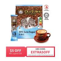 Old Town Less Sugar Instant 3 In1 Premix White Coffee 13 Sticks