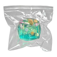 3D Cube Squeeze Toy Stress Anxiety Relief Clear Ocean Shell Cube Sensory Toy Portable Soft TPR Cube Pinch Toy Party Favors