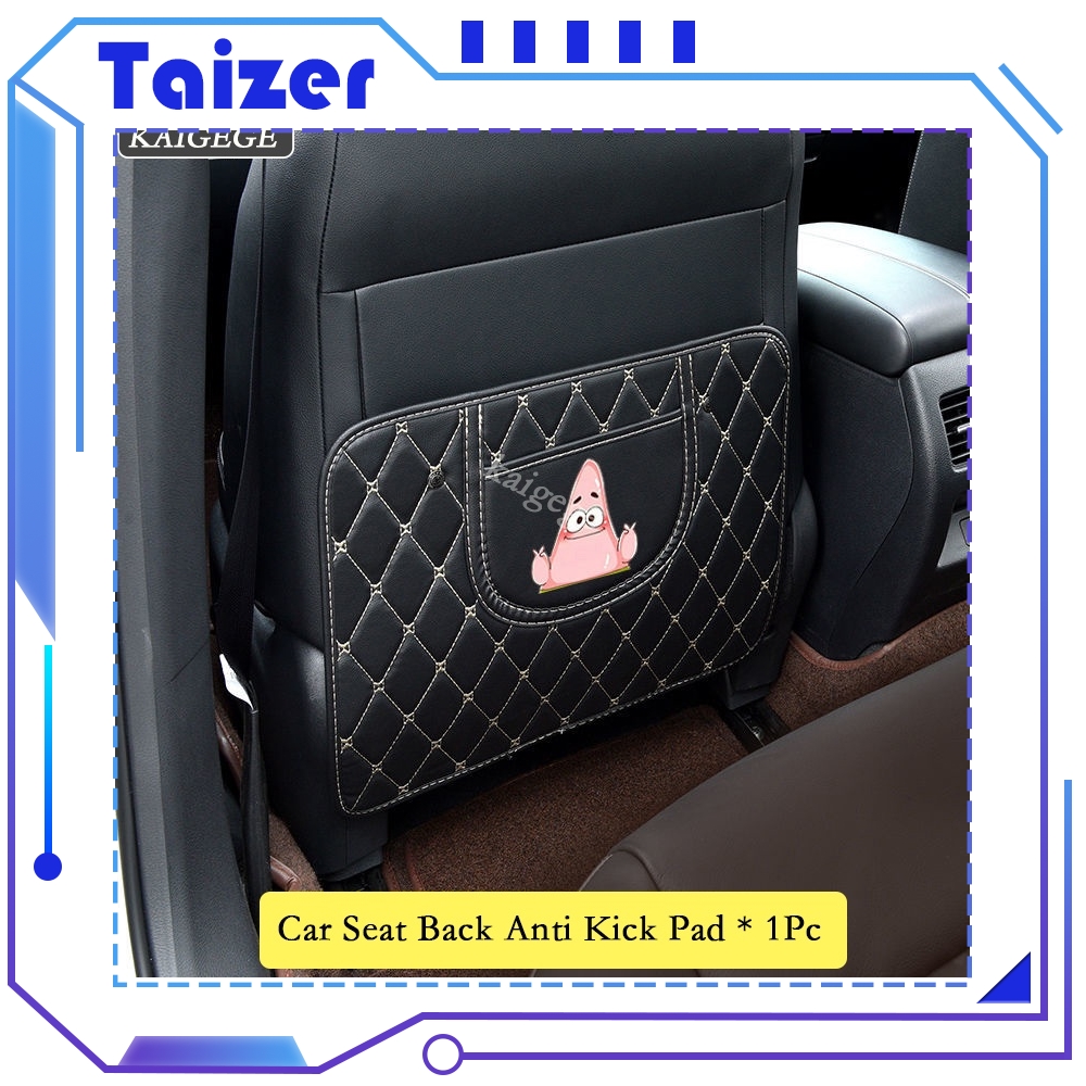Taizer Car Seat Back Anti Kick Pad Car Seat Back Protector Cover With Storage Bag Waterproof for Honda City 2010 Civic Fd Civic Fc Civic Dimension Esi Stream