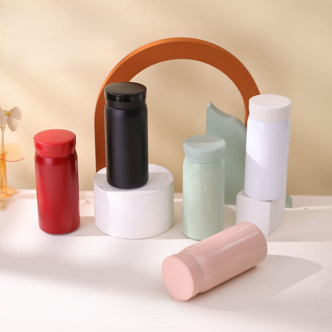 {:“》: 304 cốc thép dễ thương xách tay nhỏ gọn đơn giản cốc nước sức chứa nhỏ trẻ em Quà tặng Túi ly bình giữ nhiệt