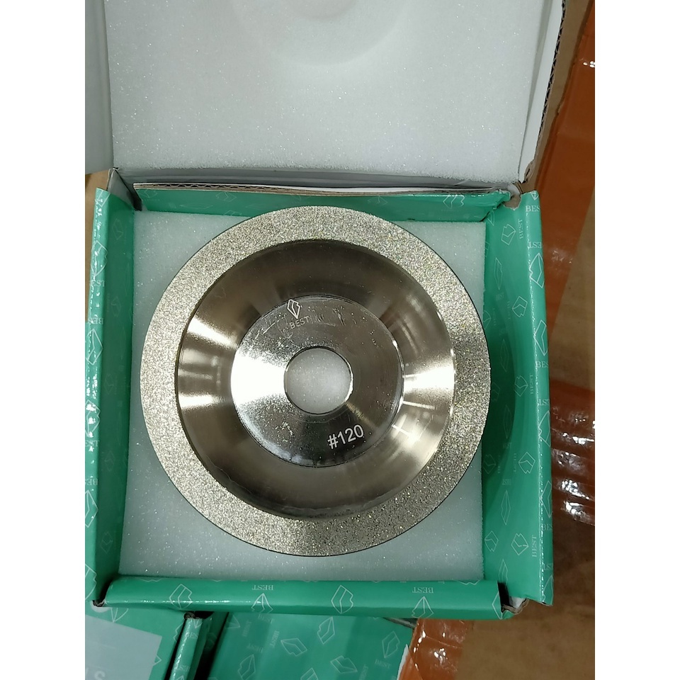 Bát mài kim cương, đá mài kim cương phi 100. chuyên mài dao phay, mũi khoan, hợp kim ...