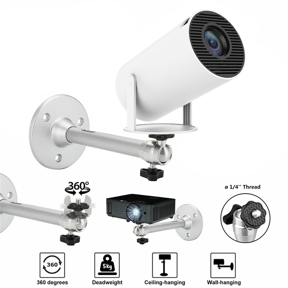 【100%-original】 Portable Projector Bracket ° Rotatable Ceiling Wall Mount Beamer Holder Aluminium co