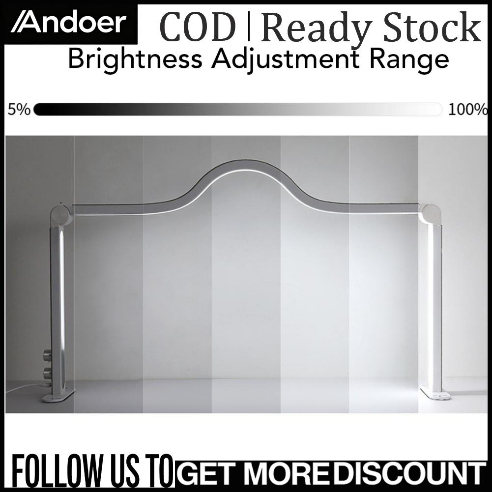 Andoer Nail Desk Lamp Foldable 3000K To 6000K Eye Friendly Rhinestone Decor 3360lm Arch Desktop Nail Art Light 48W for Manicure ราคา 2,240 บาท*ส่งฟรี