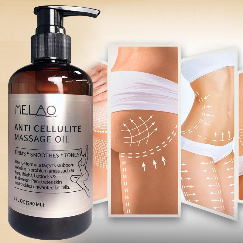 Buy Melao Anti Cellulite Treatment Massage Oil - All Natural Ingredients – Penetrates Skin 6X Deeper Than Cellulite Cream - Targets Unwanted Fat Tissues & Improves Skin Firmness for women (240ml / 8fl oz) Singapore