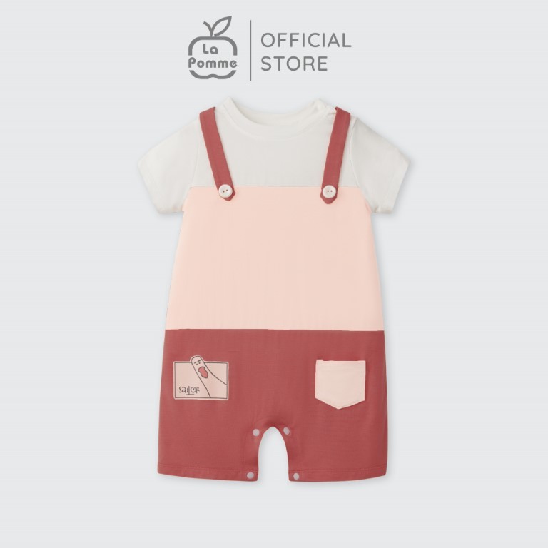Bộ yếm body cộc tay La Pomme thuỷ thủ