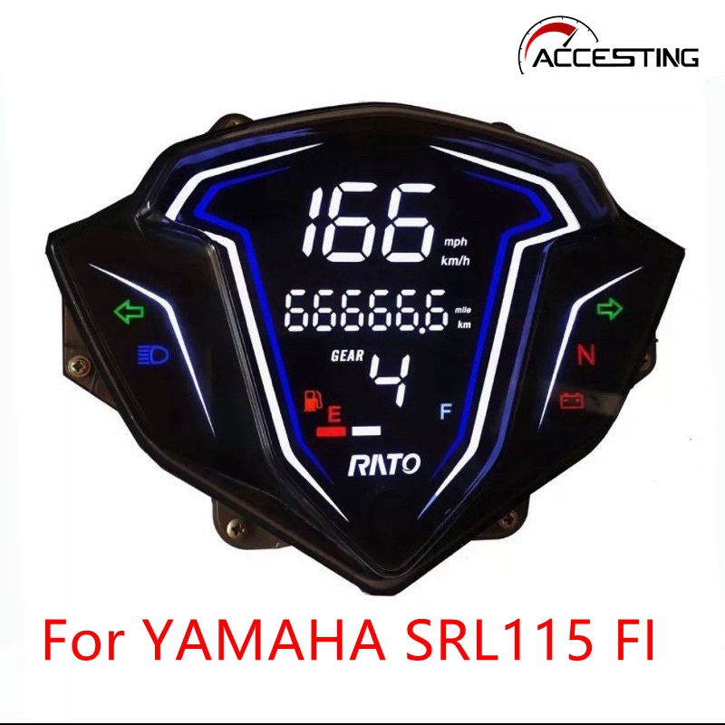 (Cắm và chạy) Đồng hồ đo đồng hồ đo tốc độ kỹ thuật số cho Yamaha srl115 FI/srl115fi/legenda 115z/115Fi