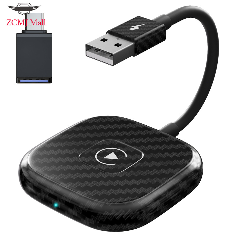 Zcmj Không Dây Bộ chuyển đổi tự động Cắm Và Chơi Xe Dongle Nhanh Chóng Tự Động Kết Nối Tương Thích Cho Iphone Có Dây Tự Động Màn hình Bảng điều khiển