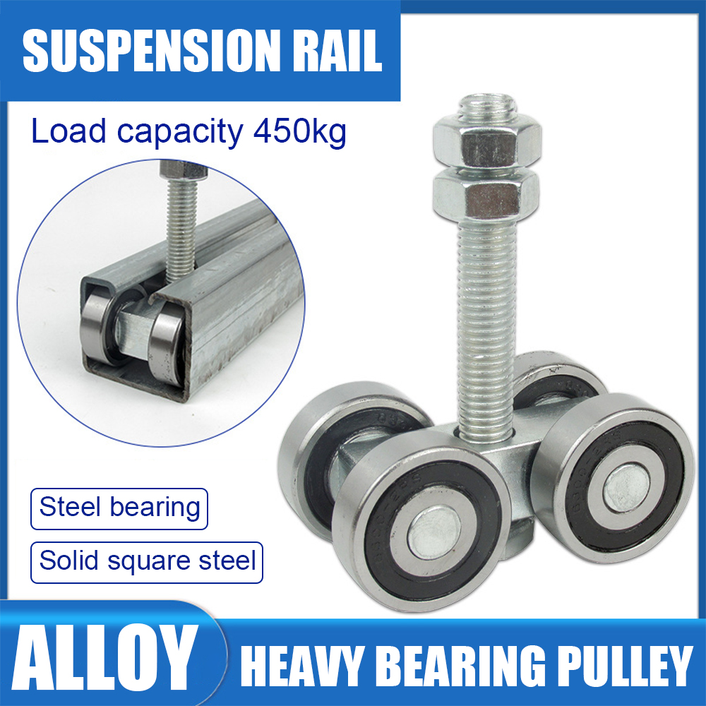 Heavy duty folding door sliding door hanging wheel hanging wheel track pulley accessories hanging rail heavy duty wheel bearing parts hanging wheel track pulley door pulley