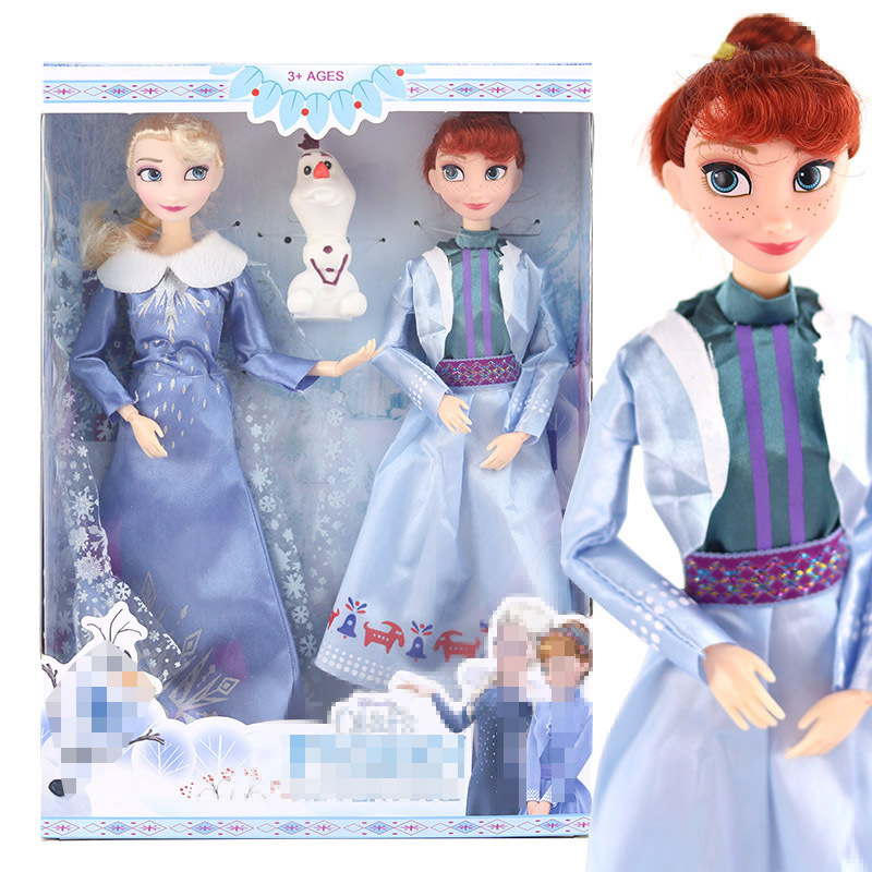 Tuyết đông lạnh công chúa 2 Anna Elsa Nữ Hoàng công chúa Anna Búp bê đồ chơi bé gái 30cm búp bê