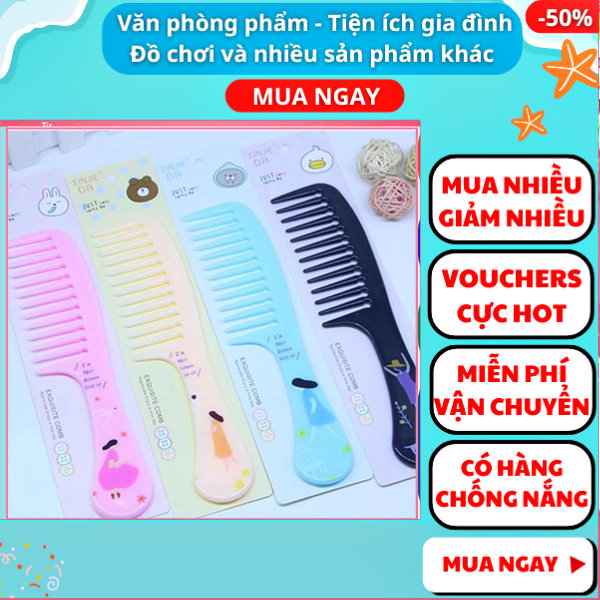 Lược cầm tay họa tiết đáng yêu lớn ✓ Lược tạo kiểu tóc lớn ✓ Lược chải tóc họa tiết đáng yêu ✓ Lược chải tóc giá rẻ ✓Lược chải đa năng ✓ Gift Love