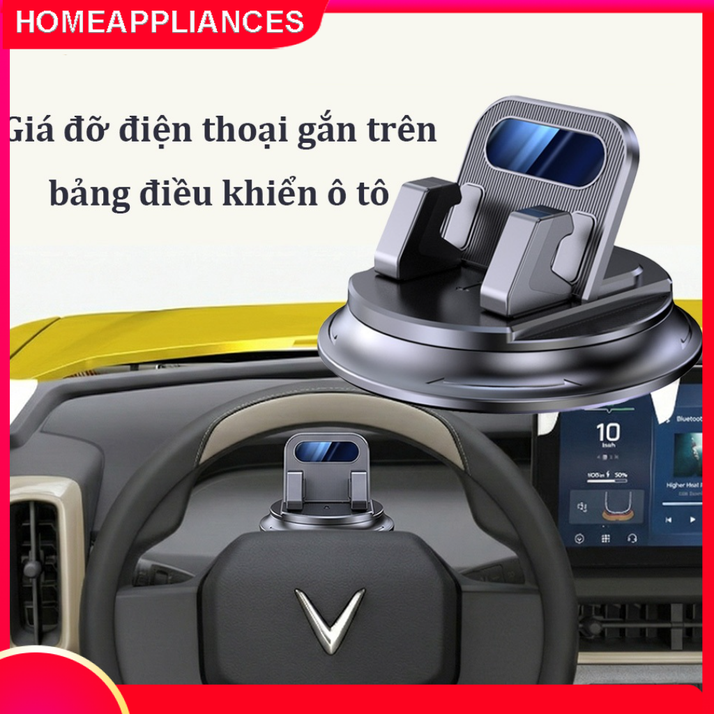 【Hcm/24H】High-End Car Phone Holder - Short-Legged Type for Dashboard Mounting, Does Not Block Visibility, Sturdy, Simple to Operate Giá 75,735 Đồng*Miễn phí vận chuyển