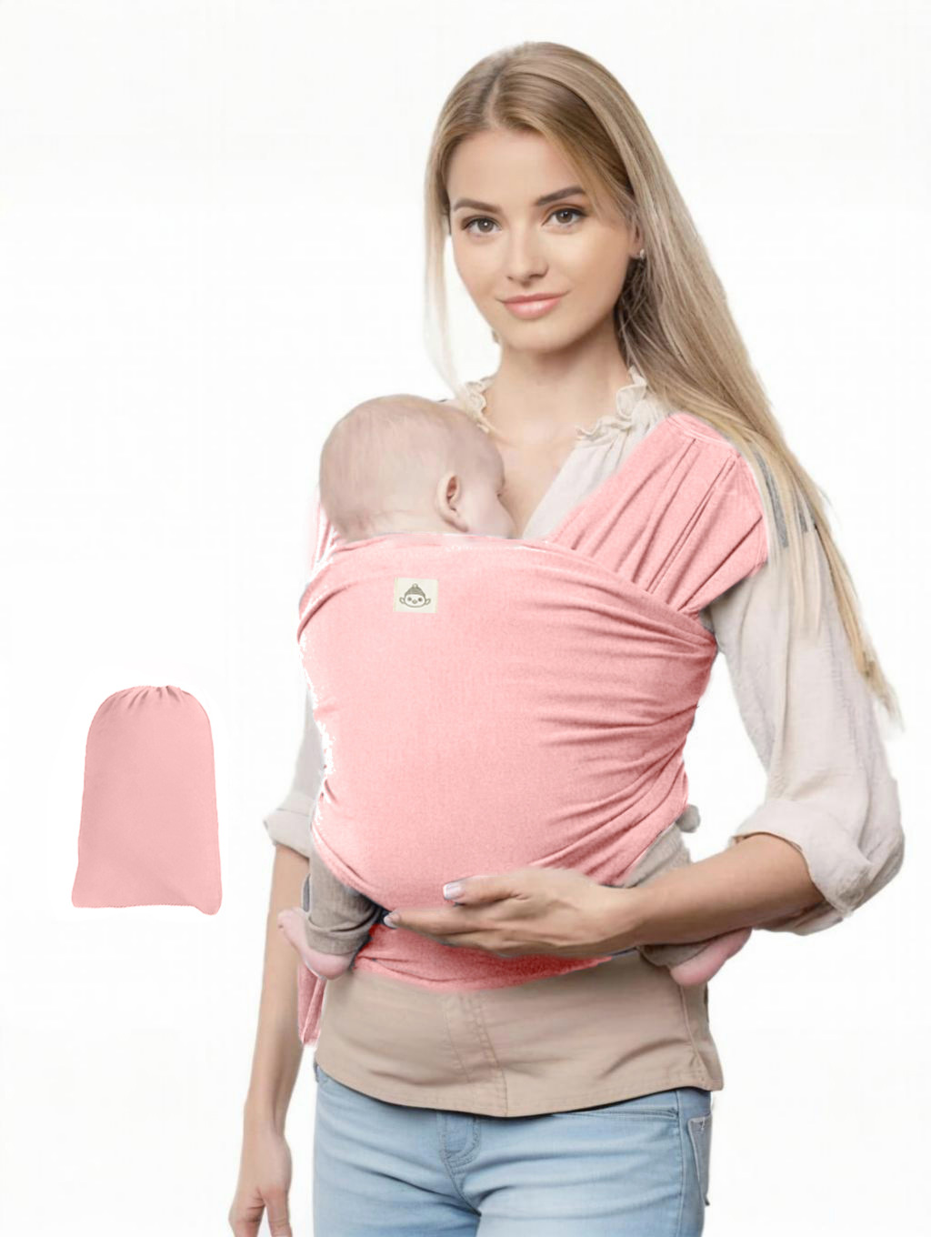 Đai địu em bé màu xám freesize chịu tải 15kg cho bé 0-3 tuổi đi du lịch