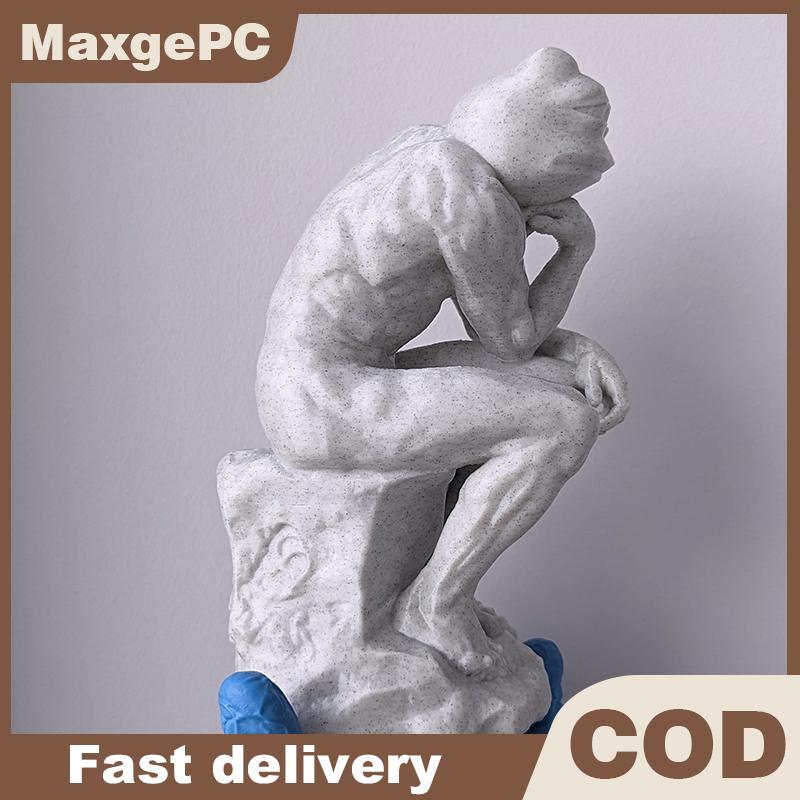 MaxgePC Feeler peeler รูปปั้นกบรูปปั้นงานฝีมือตกแต่งห้องนั่งเล่นอุปกรณ์ตกแต่งบ้านของขวัญเครื่องประดับเดสก์ท็อป ราคา 181 บาท*ส่งฟรี