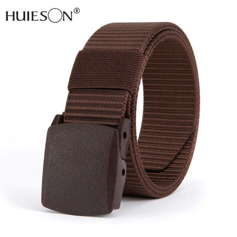 【HUIESON】Men's Outdoor Tactical Nylon Belt Hypoallergenic Extended Canvas Belt