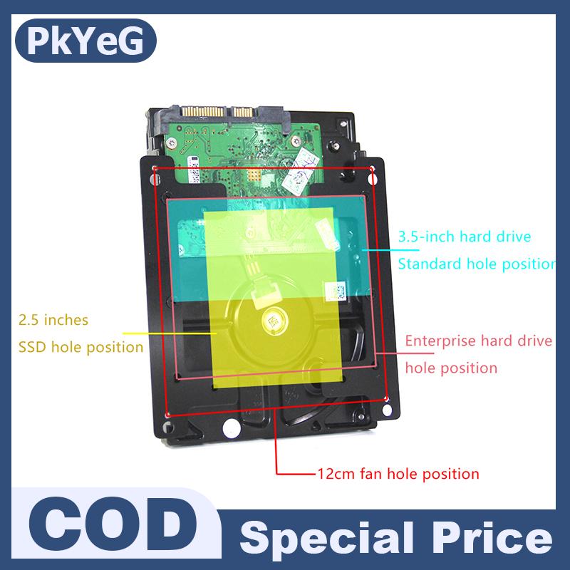 PkYeG 2.5 3.5นิ้วถึง12ซม. ตัวยึดอะแดปเตอร์ตำแหน่งพัดลมเคสฮาร์ดดิสก์ภายในตัวขยายตำแหน่งอุปกรณ์เสริมของแชสซี ราคา 114 บาท*ส่งฟรี