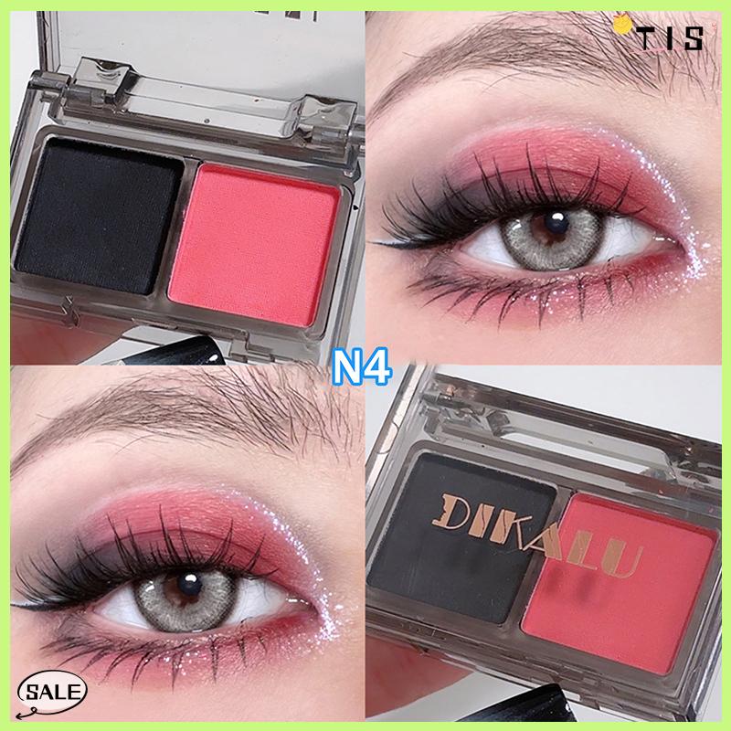 Follow Get New【TIS】 Dikalu tối đêm đen Eyeshadow Palette long lanh Matte Pearlescent ánh sáng lung linh Shinny mắt sắc tố Eyeshadow Hàn Quốc mỹ phẩm trang điểm - 2