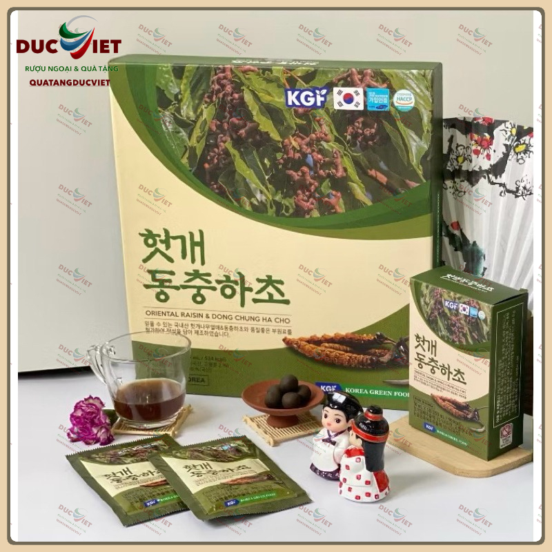 Nước Mát Gan Đông Trùng Hạ Thảo Hàn Quốc 30 Gói, Nước Đông Trùng Giúp Làm Mát Gan, Nhuận Tràng, Giảm Mụn