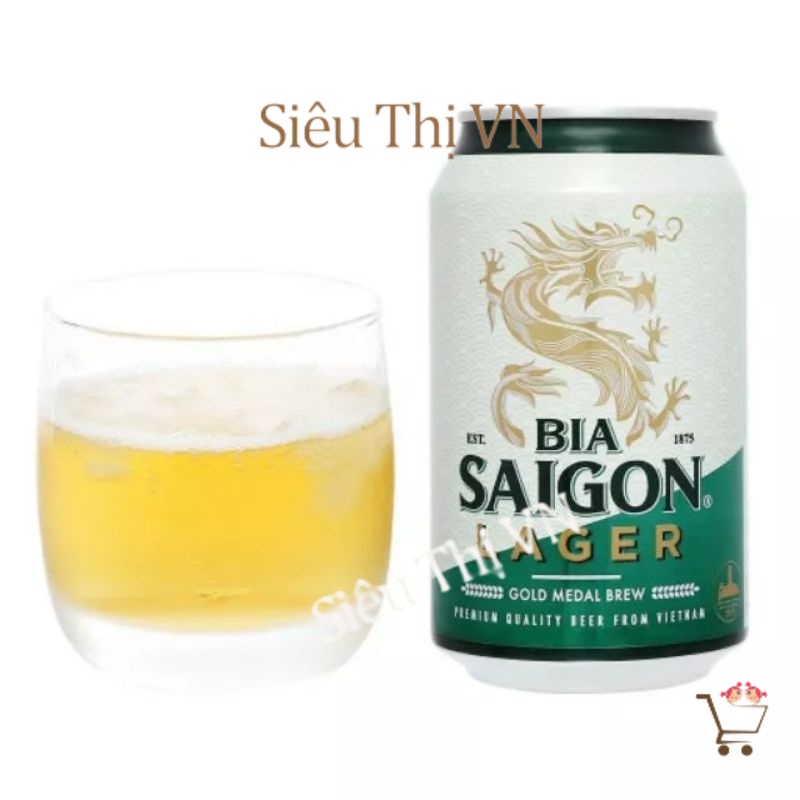 1 lon bia Hà Nội/Sài gòn lager