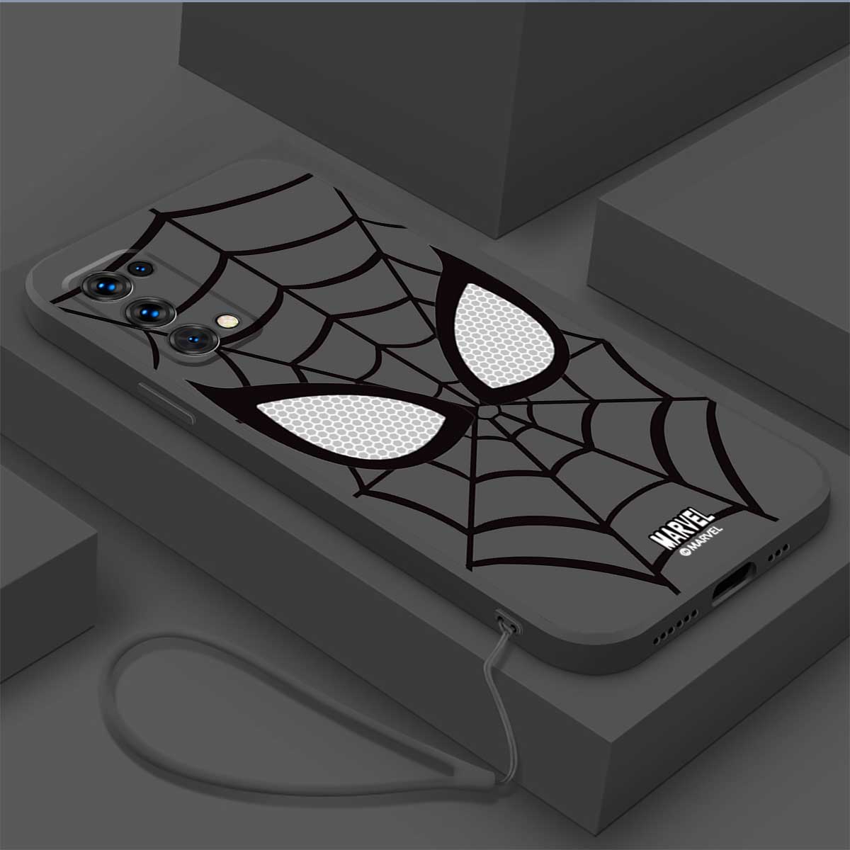 Casing For OPPO Reno 4 OPPO Reno 4 Pro OPPO Reno 5 OPPO Reno 5 Pro 5G Phone Case Spiderman Liquid Silicone Protector Smooth shockproof Bumper Cover With lanyard