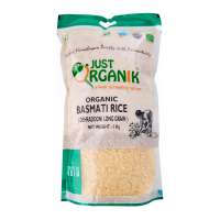 JUST ORGANIK Organic Basmati Rice (Dehradooni Long Grain) 1KG