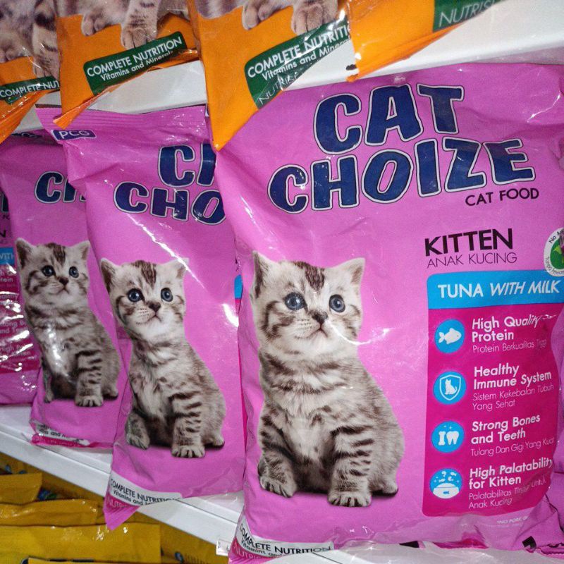(Paket 5Kg) Cat Choize Kitten Tuna Kemasan 1Kg Freshpack/ Cc Kitten Tuna/ Cat Choize Harga 143,719 rupiah*Gratis Ongkir