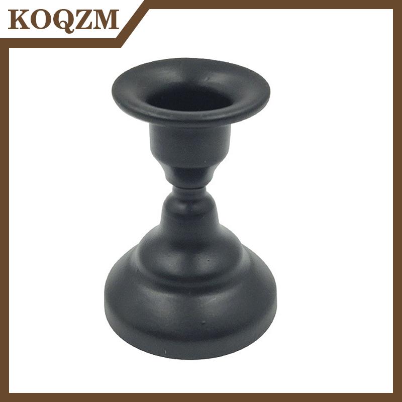 KOQZM เชิงเทียนโลหะสไตล์วินเทจเชิงเทียนเชิงเทียนเหล็กรูปทรงเสาสำหรับตกแต่งงานแต่งงานงานปาร์ตี้เชิงเทียนขนาดเล็กแบบย้อนยุค