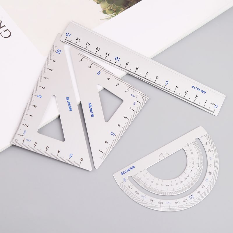 5PCS Drafting Triangles Square Patchwork Ruler Acrylic Quilting