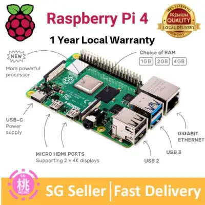 Raspberry Pi 4 Model B Quad Core 64 Bit WiFi Bluetooth 2GB