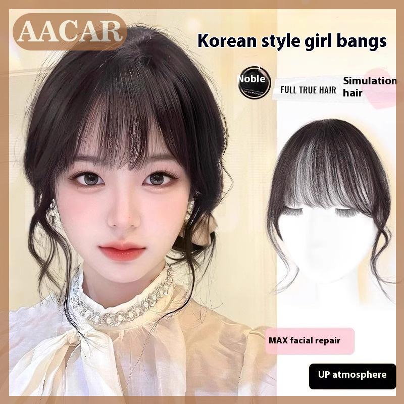 AACAR Tổng hợp giả bangs hairpiece Clip Air bang mở rộng tự nhiên chịu nhiệt cho phụ nữ hàng ngày Đảng