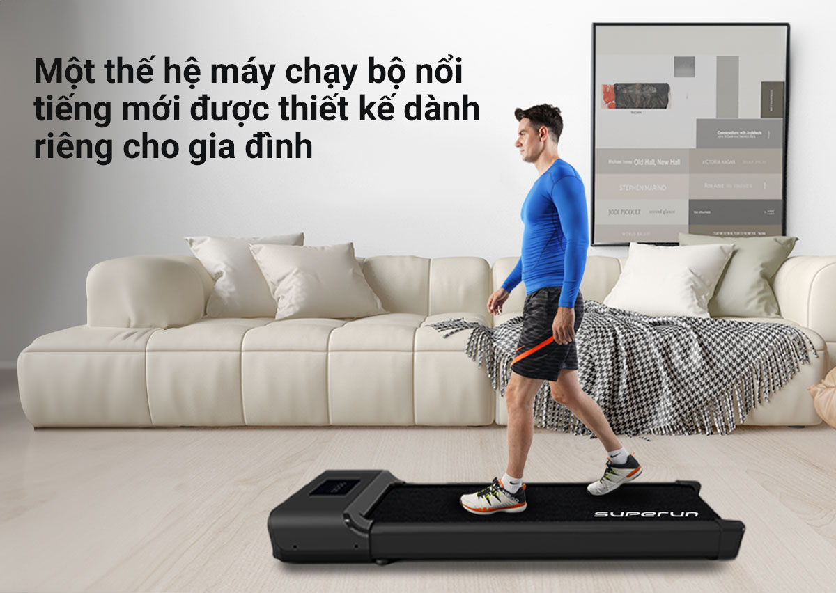 Miếng đệm đầu gối chống sóc siêu êm Superun Máy chạy bộ đốt mỡ nổi tiếng hiệu quả cao Một thế hệ mới dành cho gia đình và văn phòng bất cứ đâu cũng có thể tập luyện giảm mỡ