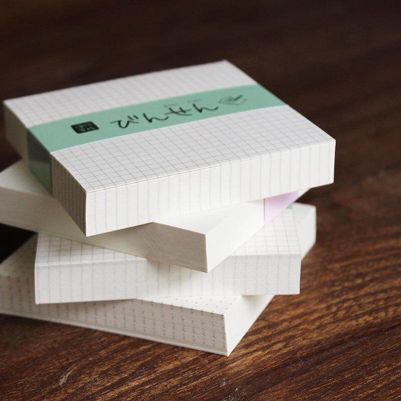 DUKEEN กระดาษโน้ตพร้อมเส้นตาราง แผ่นบันทึกความจำSticky Notes กระดาษโน๊ต กระดาษบันทึก เครื่องเขียน