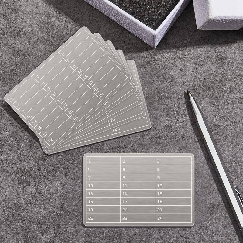 {asfrdt} Stainless Steel 6 Plates Wallet for Bitcoin Hardware Cold Backup Crypto Cryptocurrency Storage ราคา 1,417 บาท*ส่งฟรี