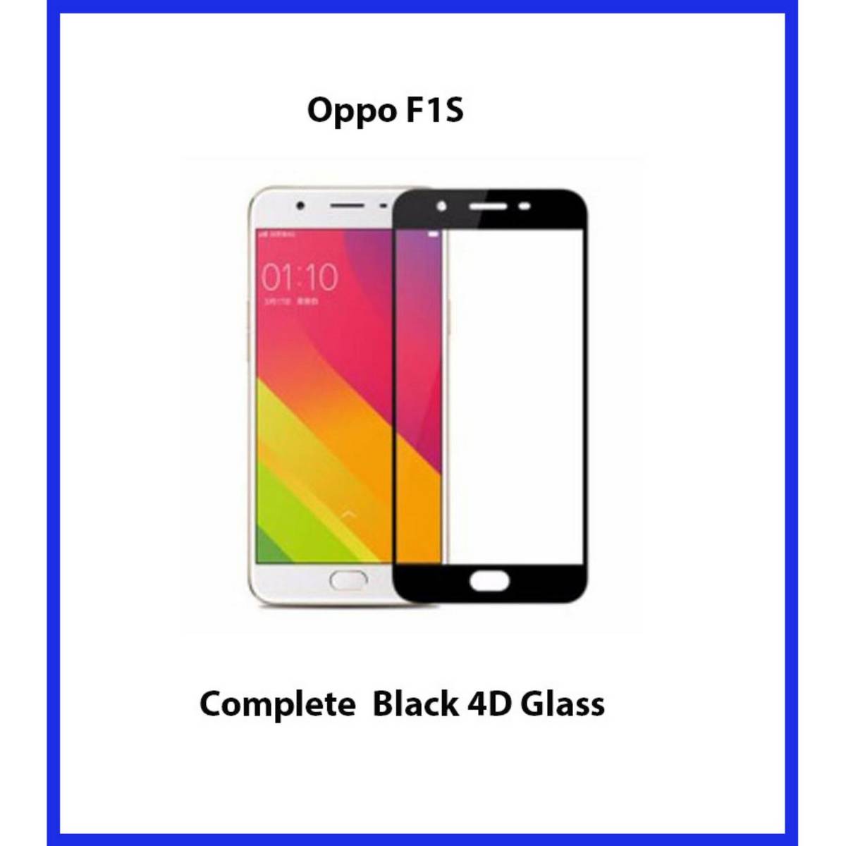 Oppo F1S Tempered Glass Screen Protector - Full Black Edge To Edge price in Pakistan