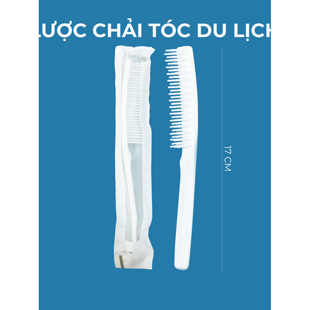 Lược dài chải tóc du lịch, khách sạn 17cm