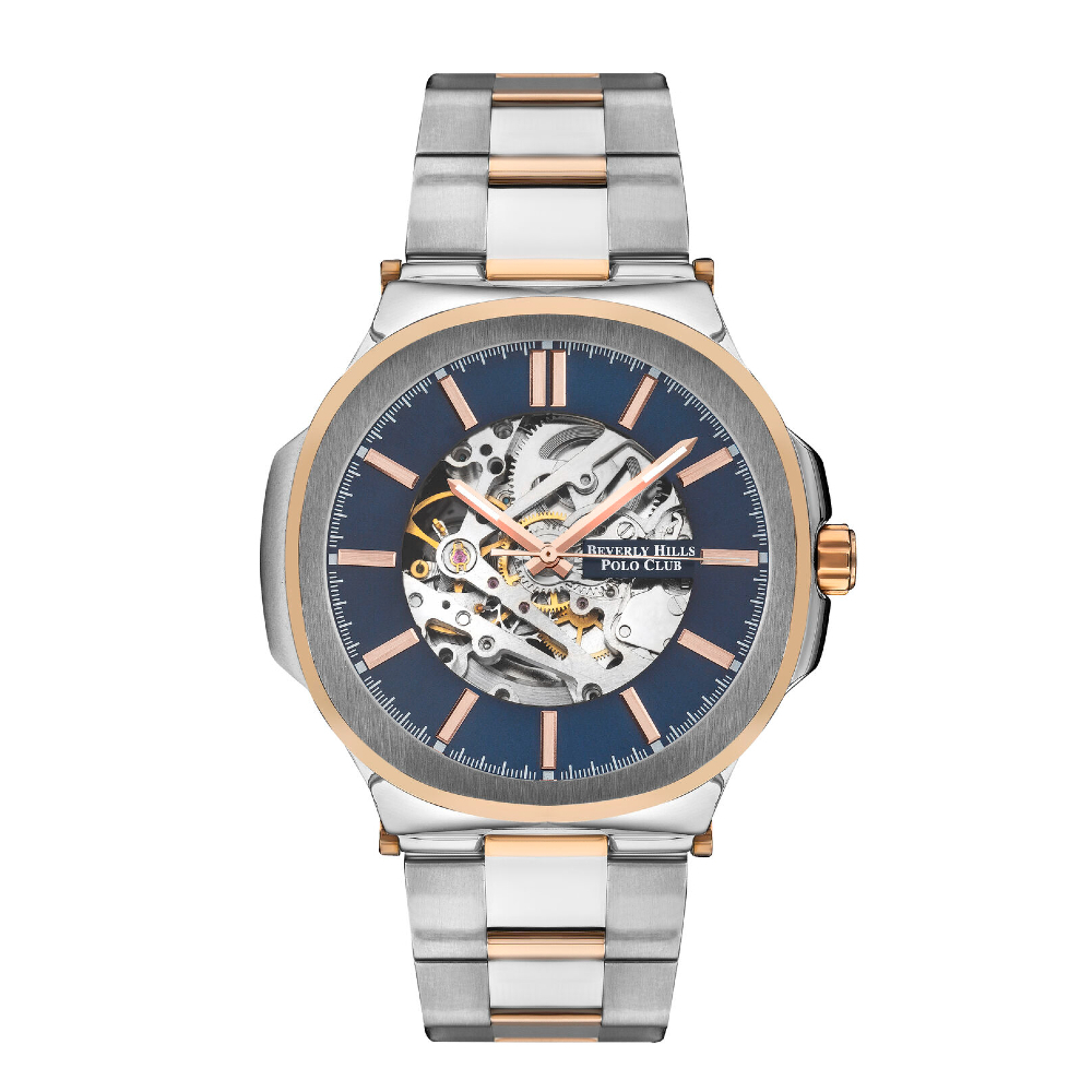 Beverly Hills Polo Club BP3635X.590 Automatic นาฬิกาข้อมือผู้ชาย Silver / RoseGold ราคา 7,598 บาท*ส่งฟรี