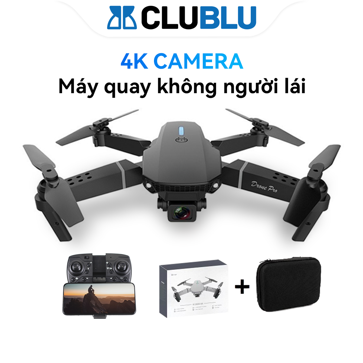 -CLUBLU- Drone Mini Giá Rẻ Flycam UAV Điều Khiển Từ Xa Có 4K Camera Máy Ảnh Thể Thao Dễ Dàng Sử Dụng