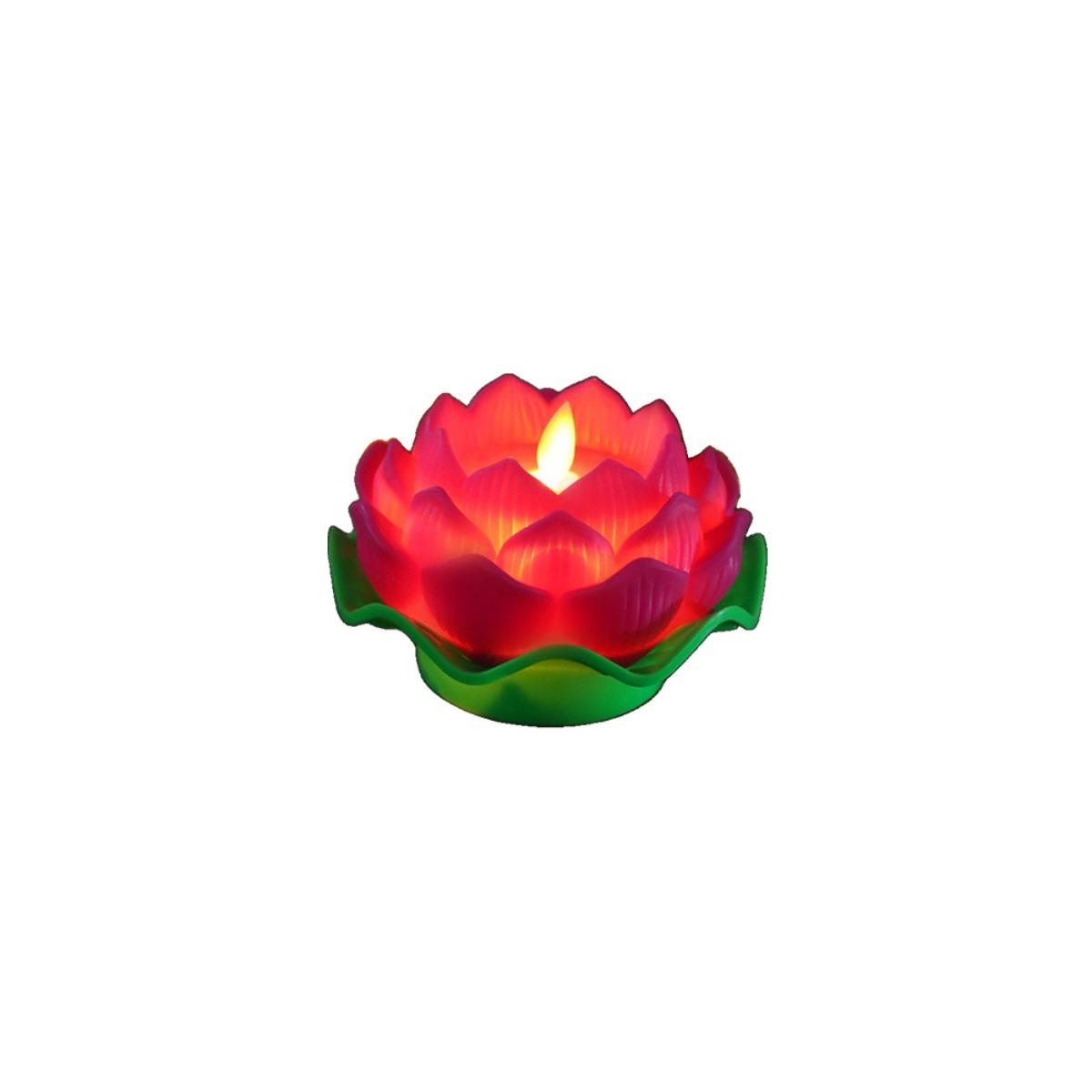Đèn Nến Điện Tử Led Hoa Sen Ngọn Lửa Rung Mô Phỏng Thật Nến Dầu Thờ Cúng Dụng Cụ Thờ Tự Đèn Thờ Dài An Toàn Không Khói Trang Trí Bàn Thờ Gia Đình