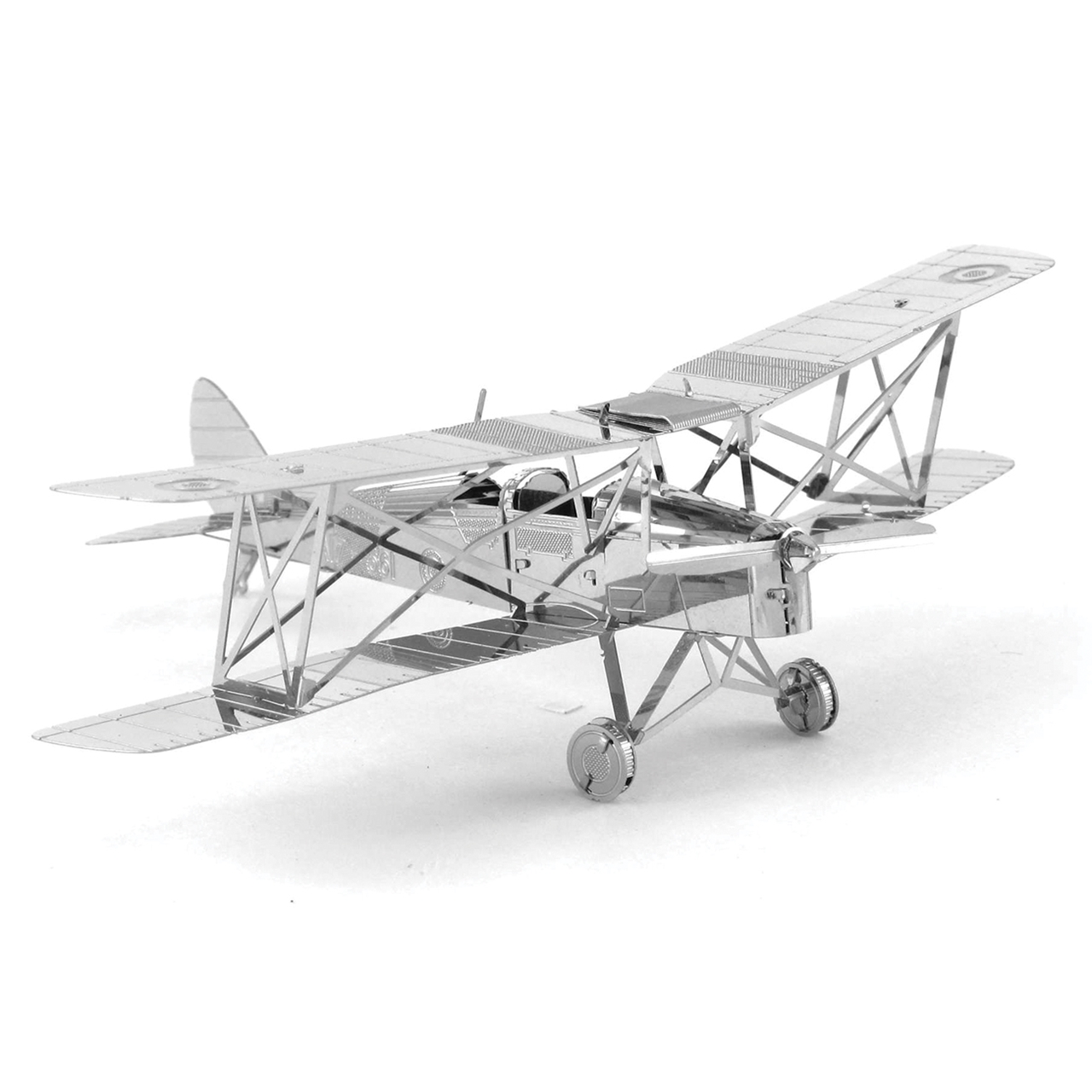 Sanhe làm bằng tay đồ chơi kim loại DH 82 Tiger Moth 3D kim loại mô hình sáng tạo 3D mẫu xếp hình