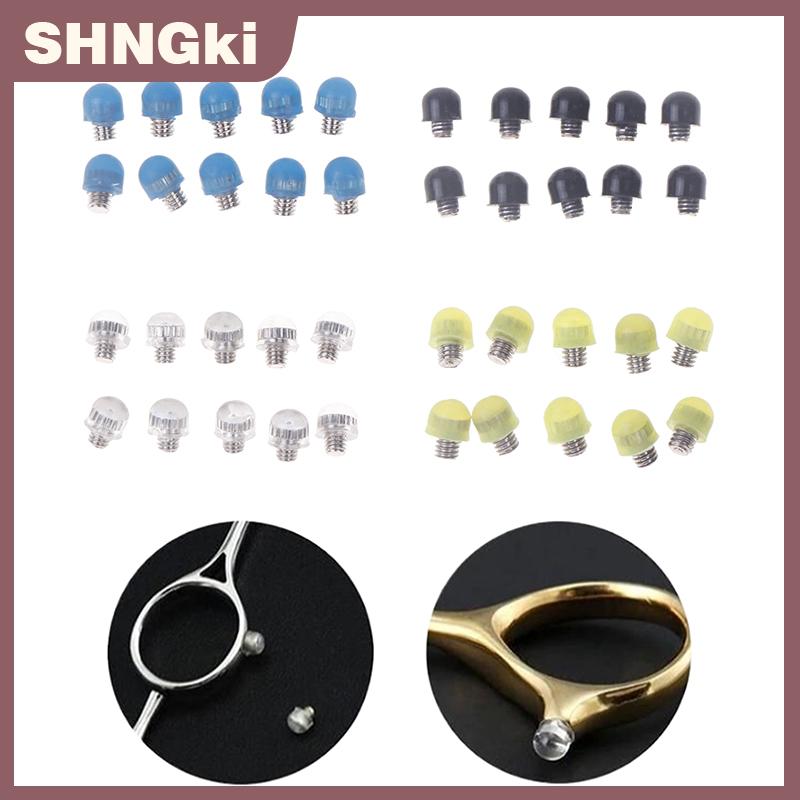 SHNGki 10 cái 2.5mm hoặc 3.0mm thay thế vít Bumper tóc kéo cắt tóc Shears Stopper Chất lượng cao